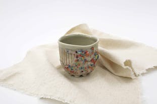 かけらのかけら釉カップ ストライプ